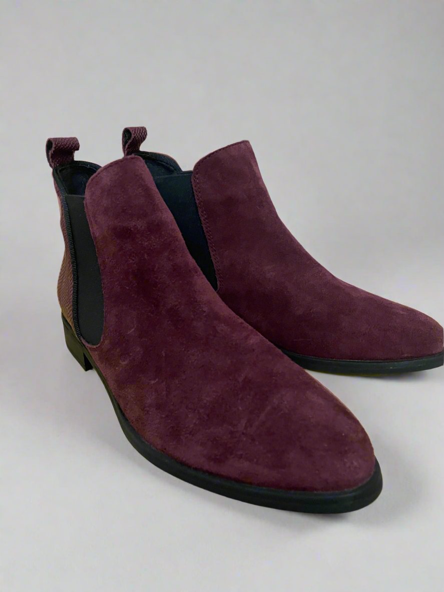 Alpe Burgandy ‘Pip’ Ankle Boot