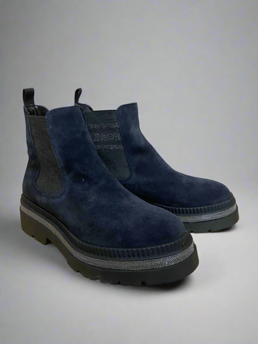 Alpe Navy ‘Lou’ Ankle Boot