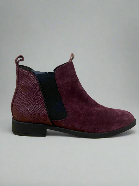 Alpe Burgandy ‘Pip’ Ankle Boot