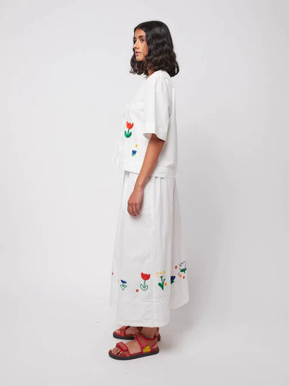 Bobo Choses 'Garden Embroidery' Skirt